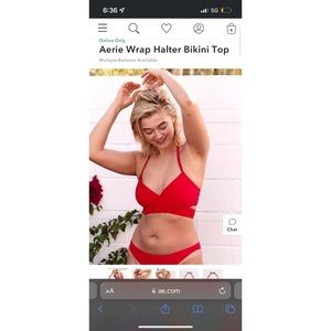 Aerie Wrap Halter Bikini Top